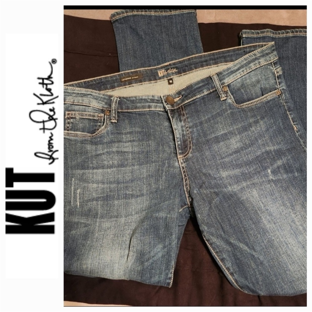 Kut from the Kloth Women’s Boyfriend Jeans - Medium Blue Wash